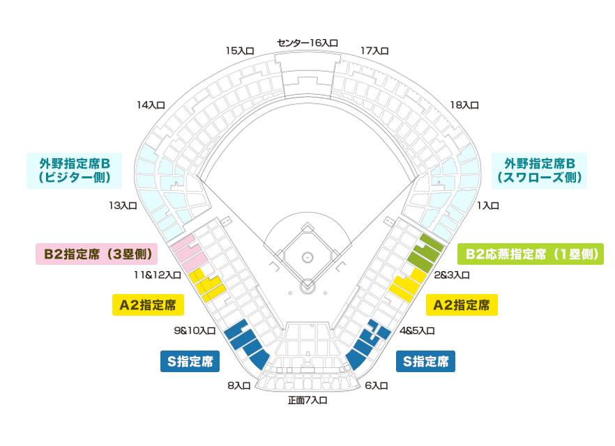 神宮球場 座席図